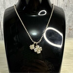 FOLLI FOLLIE clover necklace in silver and 18k real gold